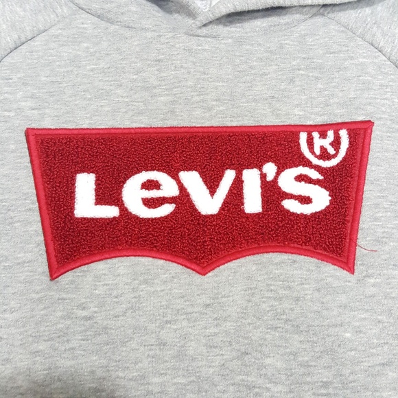 Levi's Kids Otto Pullover Hoodie Grey 919010-306 L - Picture 3 of 8